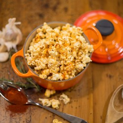 Chef Erin Circelli-Russell's gourmet popcorn.