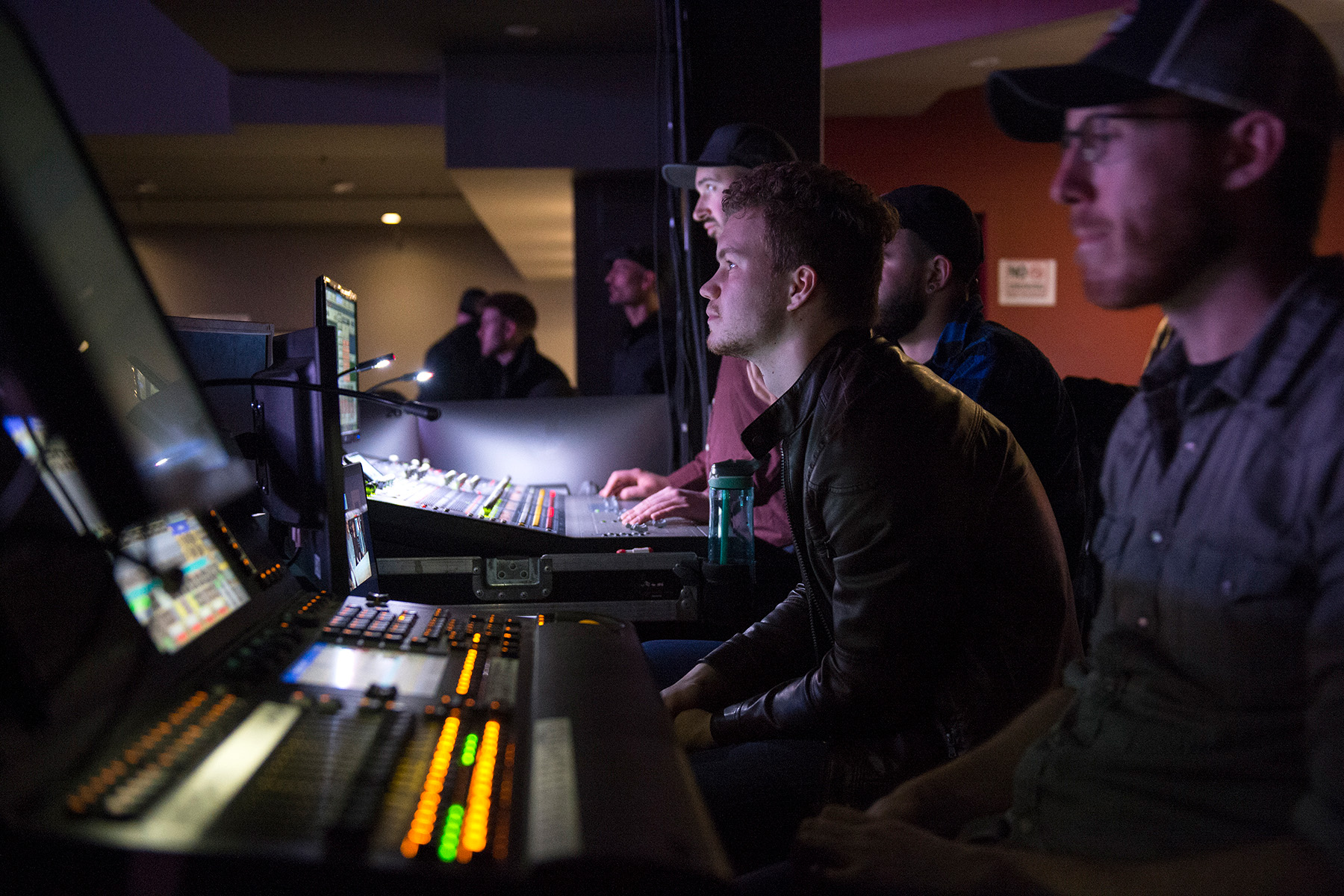 Photo of a music industry professional watching a concert