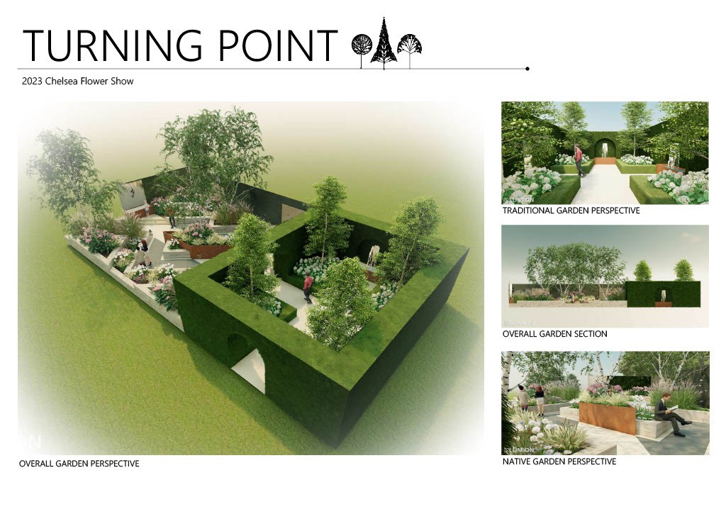 turning point garden design overall garden perspective