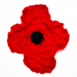 Completed Free Form Poppy