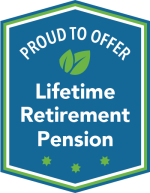 Lifetime Retirement Pension Badge